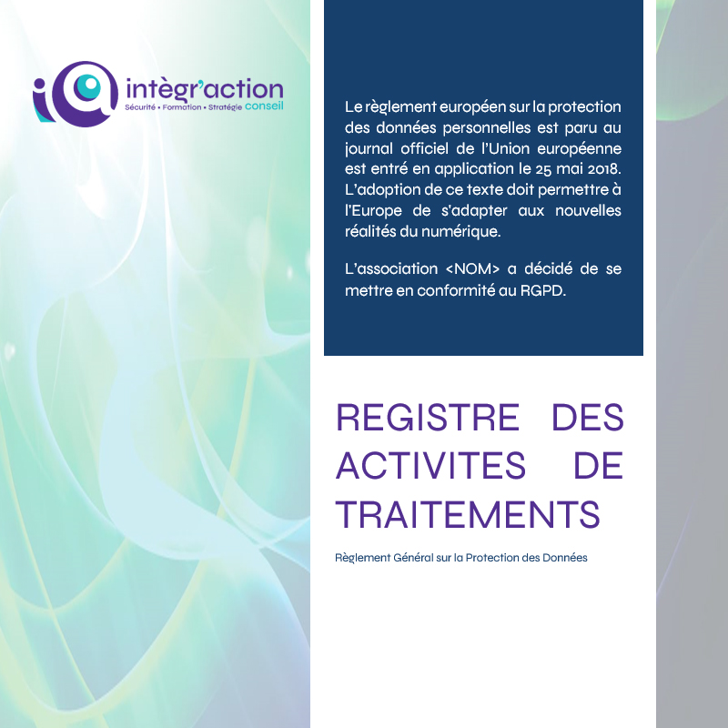 Registre des traitements pour associations fraternelles.